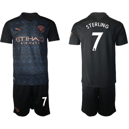 Fotbalový Dres Manchester City Raheem Sterling 7 Dětské Venkovní 2020/21